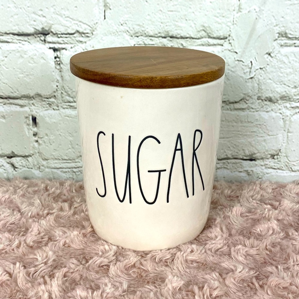 COPY - COPY - Rae Dunn Sugar Wooden Lid Canister